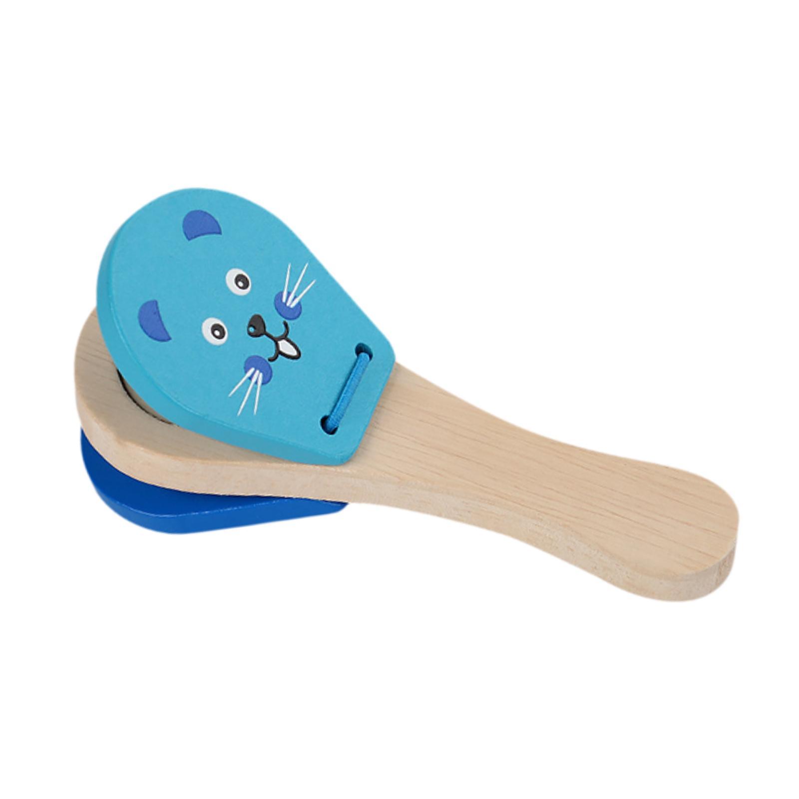 Wooden Castanets Clapper Kids  - Musical Instrument Clapper ulasan dan harga