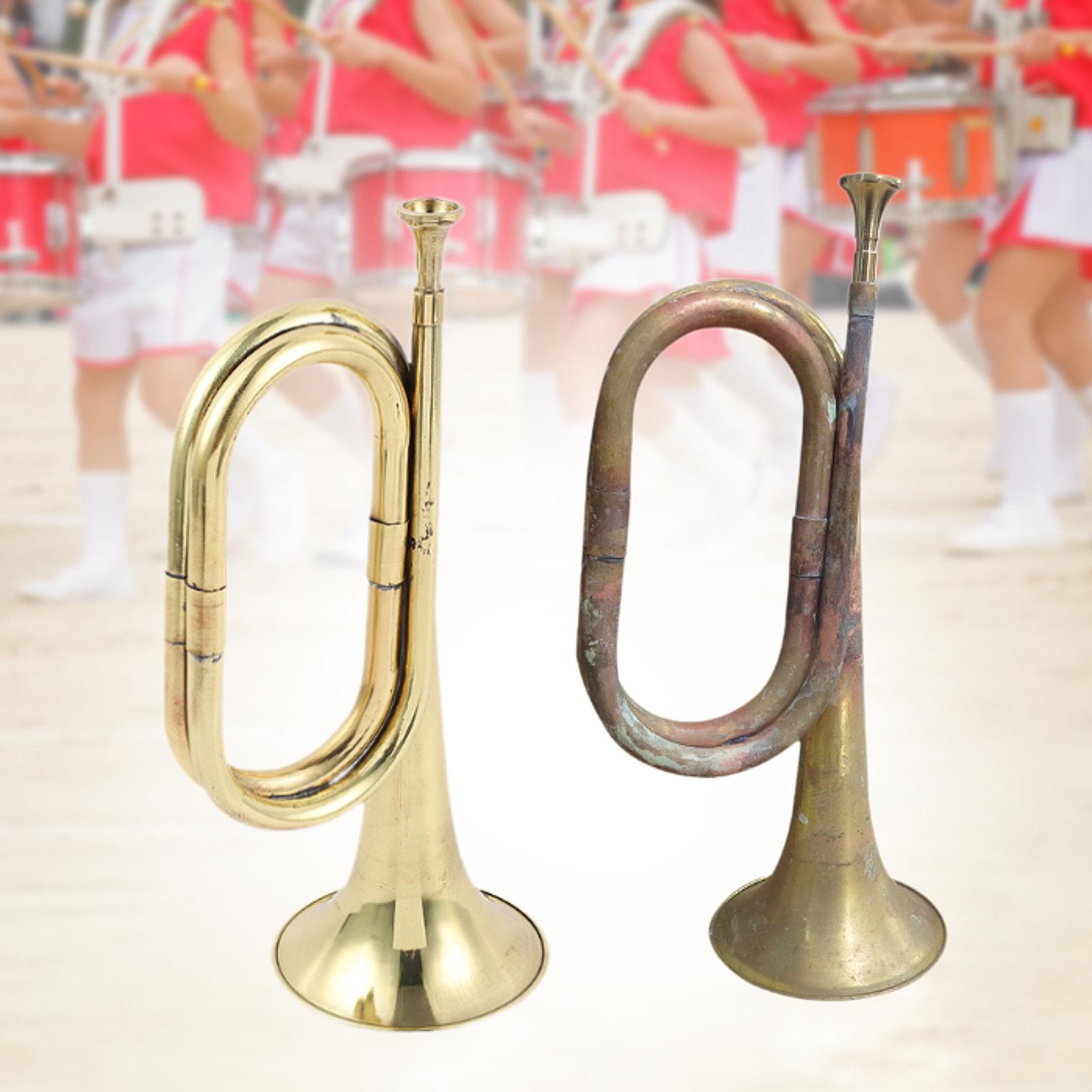 Brass Bugle Trumpet Prop Music - Musical Instrument Bugle ulasan dan harga