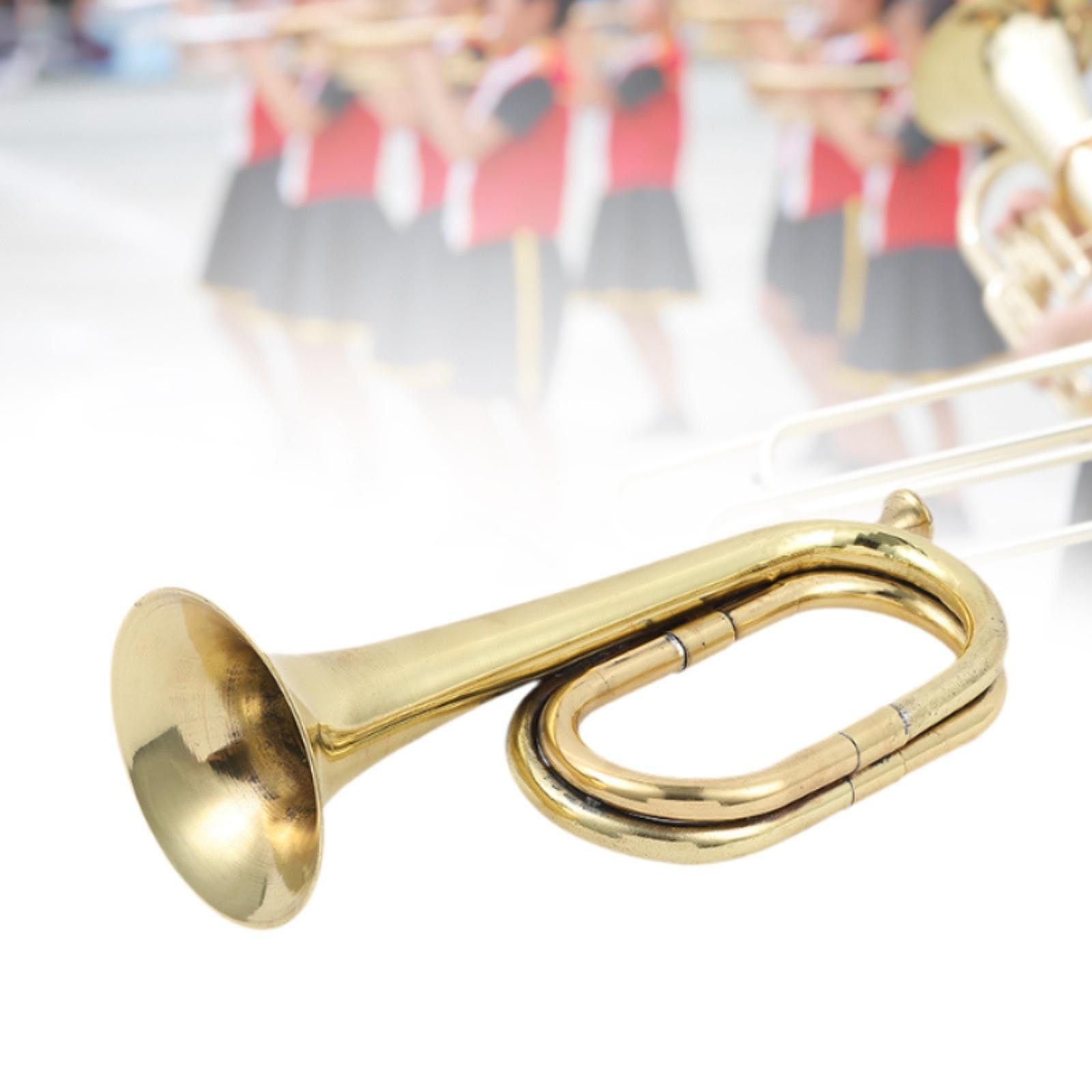 Brass Bugle Trumpet Prop Music - Musical Instrument Bugle ulasan dan harga