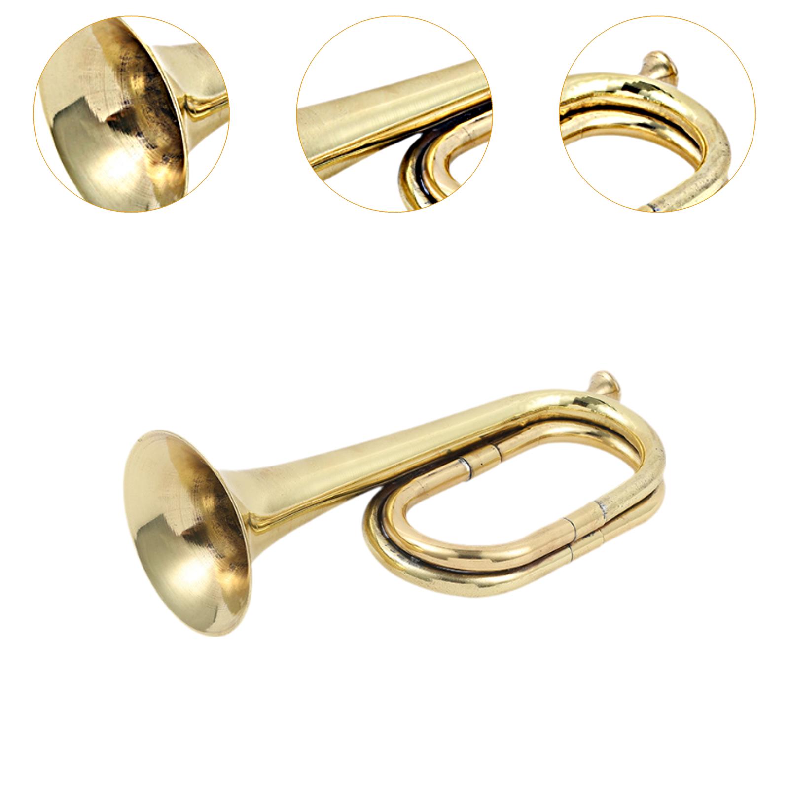 Brass Bugle Trumpet Prop Music - Musical Instrument Bugle ulasan dan harga