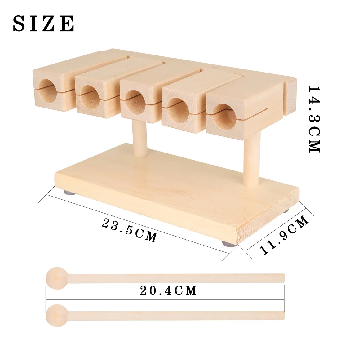 IRIN Orff Clappers Wooden Fish - Musical Instrument Clapper ulasan dan harga