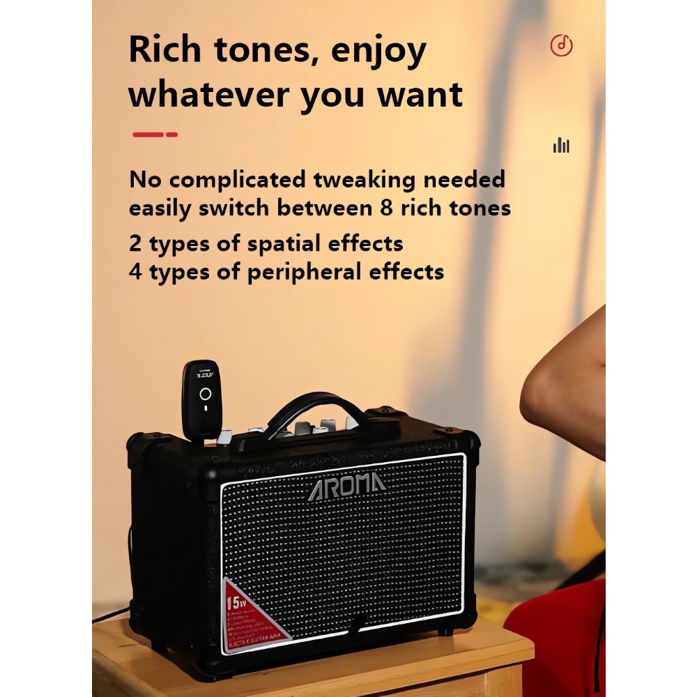 AROMA TM-15S 15W Portable Elec - Musical Instrument Amplifier ulasan dan harga