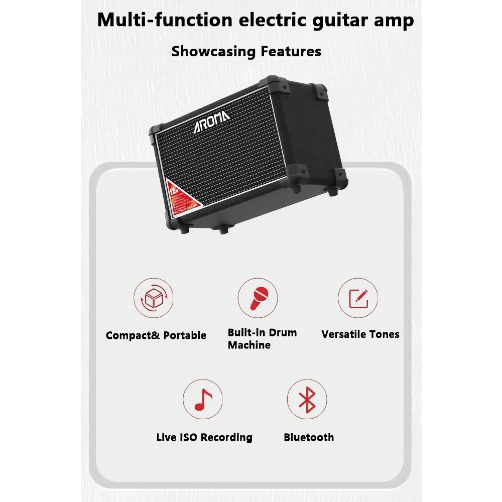 AROMA TM-15S 15W Portable Elec - Musical Instrument Amplifier ulasan dan harga