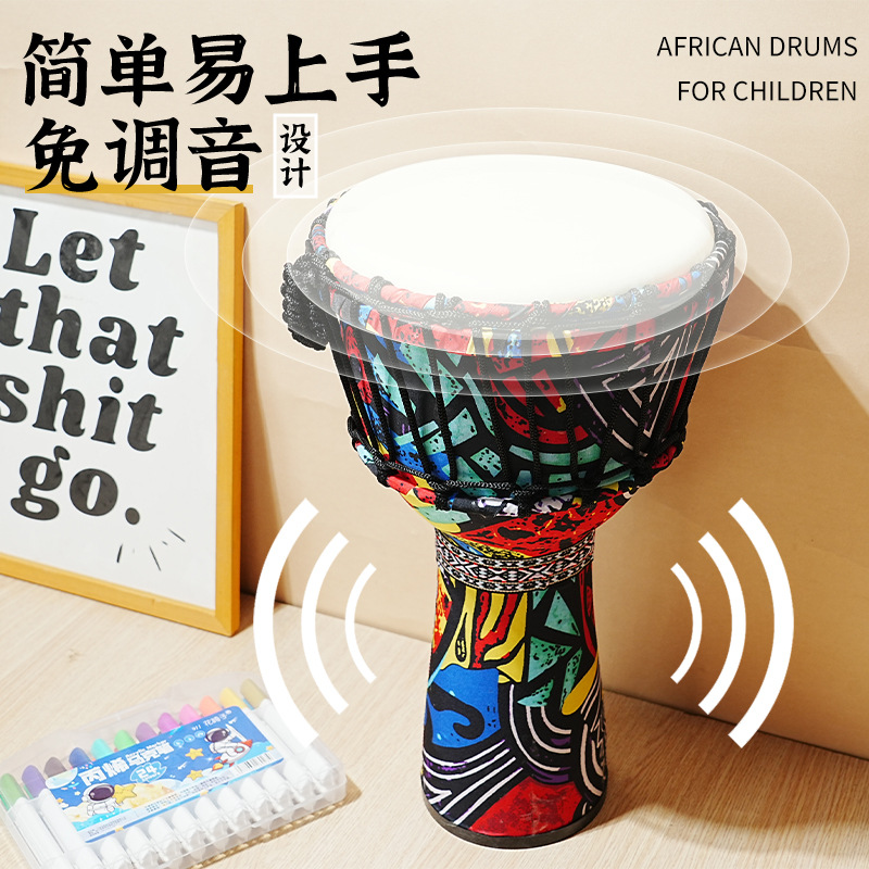 PVC African drum sheepskin 8 i - Musical Instrument Bass ulasan dan harga