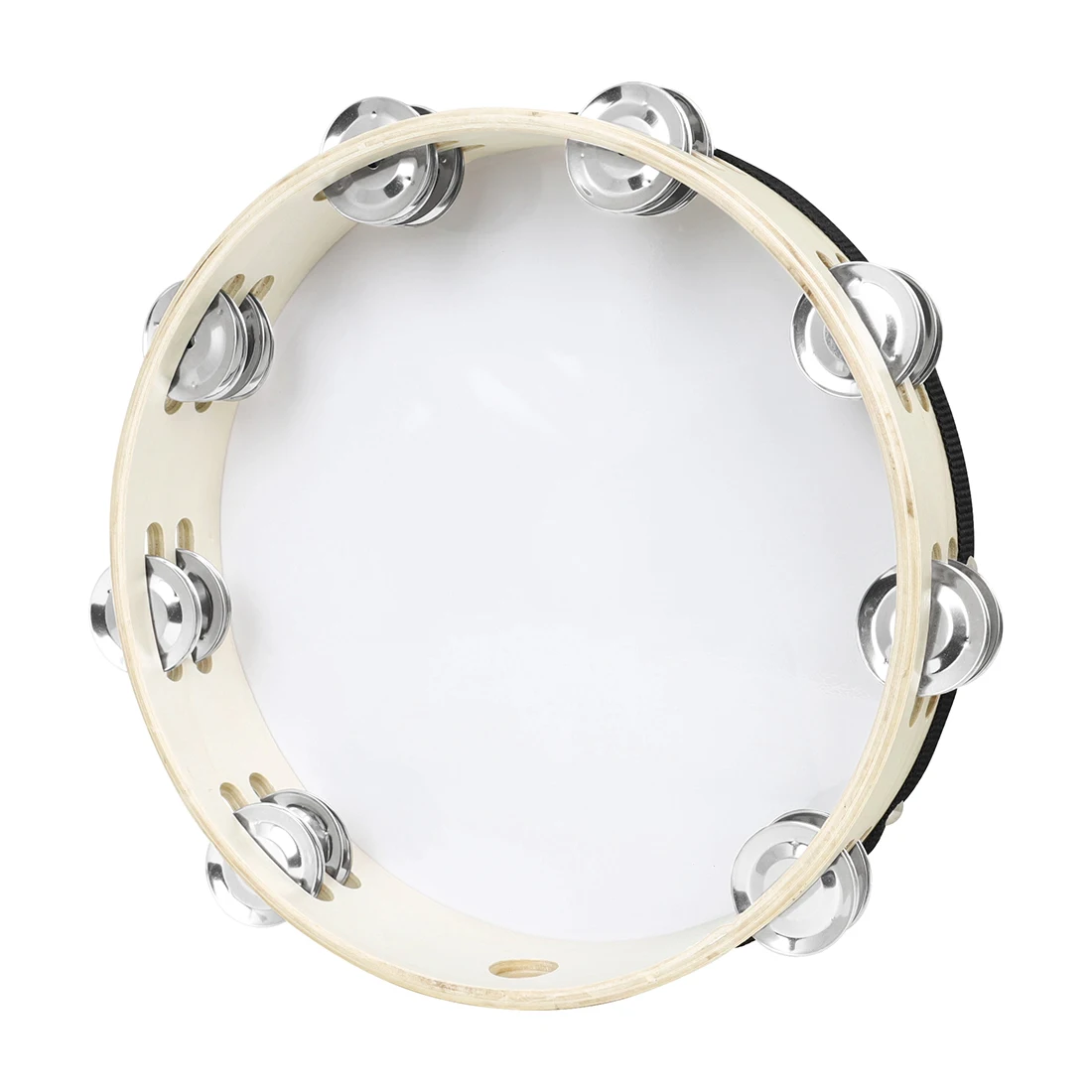 M MBAT 10-Inch Tambourine Wood - Tambourine Hand Drum ulasan dan harga