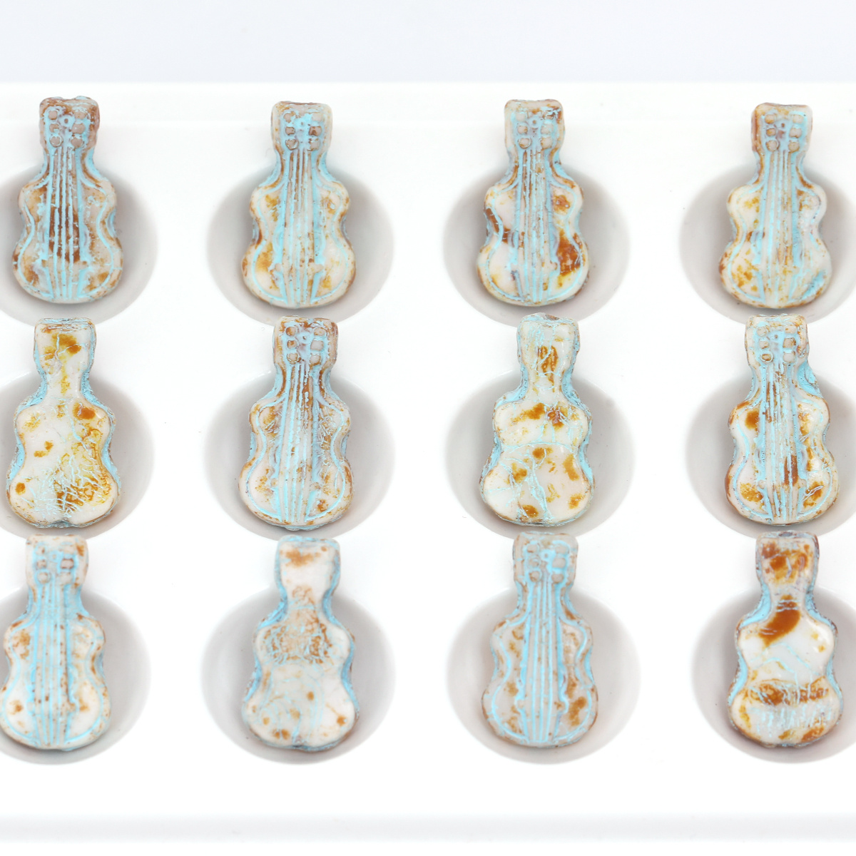 5pcs/10pcs Vintage Crackle Vio - Musical Instrument Glass ulasan dan harga