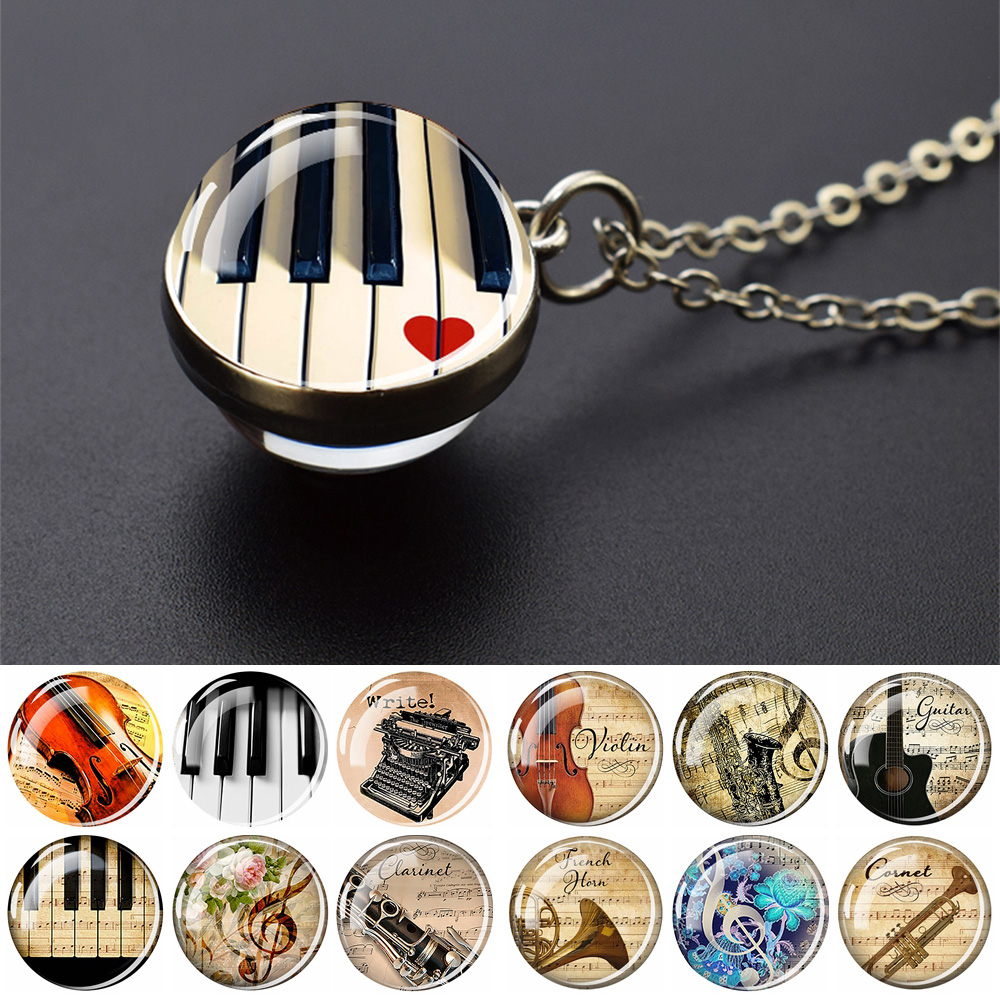 Musical Instrument Necklaces P - Musical Instrument Glass ulasan dan harga
