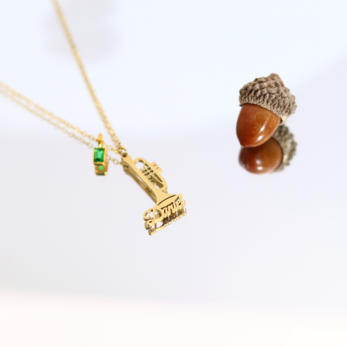 Custom Name Trumpet Necklace S - Musical Instrument With Names ulasan dan harga