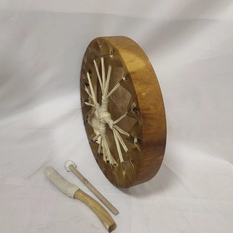 Black Sheepskin Shaman Drum Me - Tambourine Hand Drum ulasan dan harga